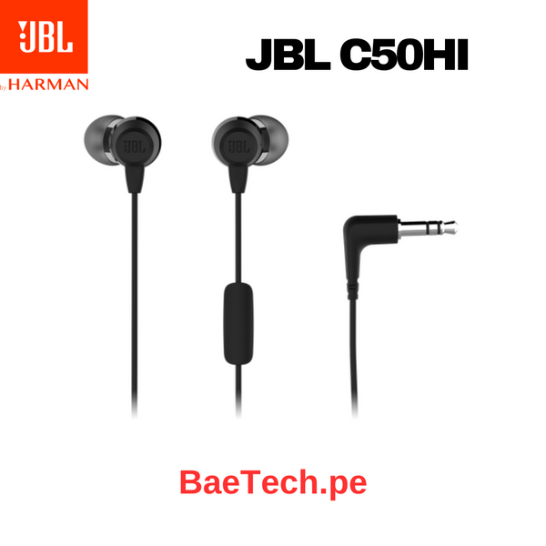 AUDIFONO JLB C50HI IN-EAR CON MICROFONO- JBLC50HIBLK - NEGRO