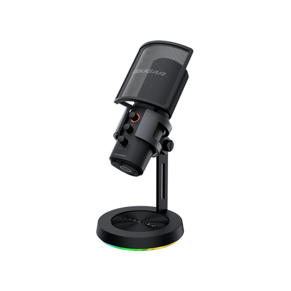MICROFONO COUGAR SCREAMER-X LED RGB, ESTÉREO, OMNIDIRECCIONAL, MULTIPLATAFORMA - 3H500MK3B.0001)